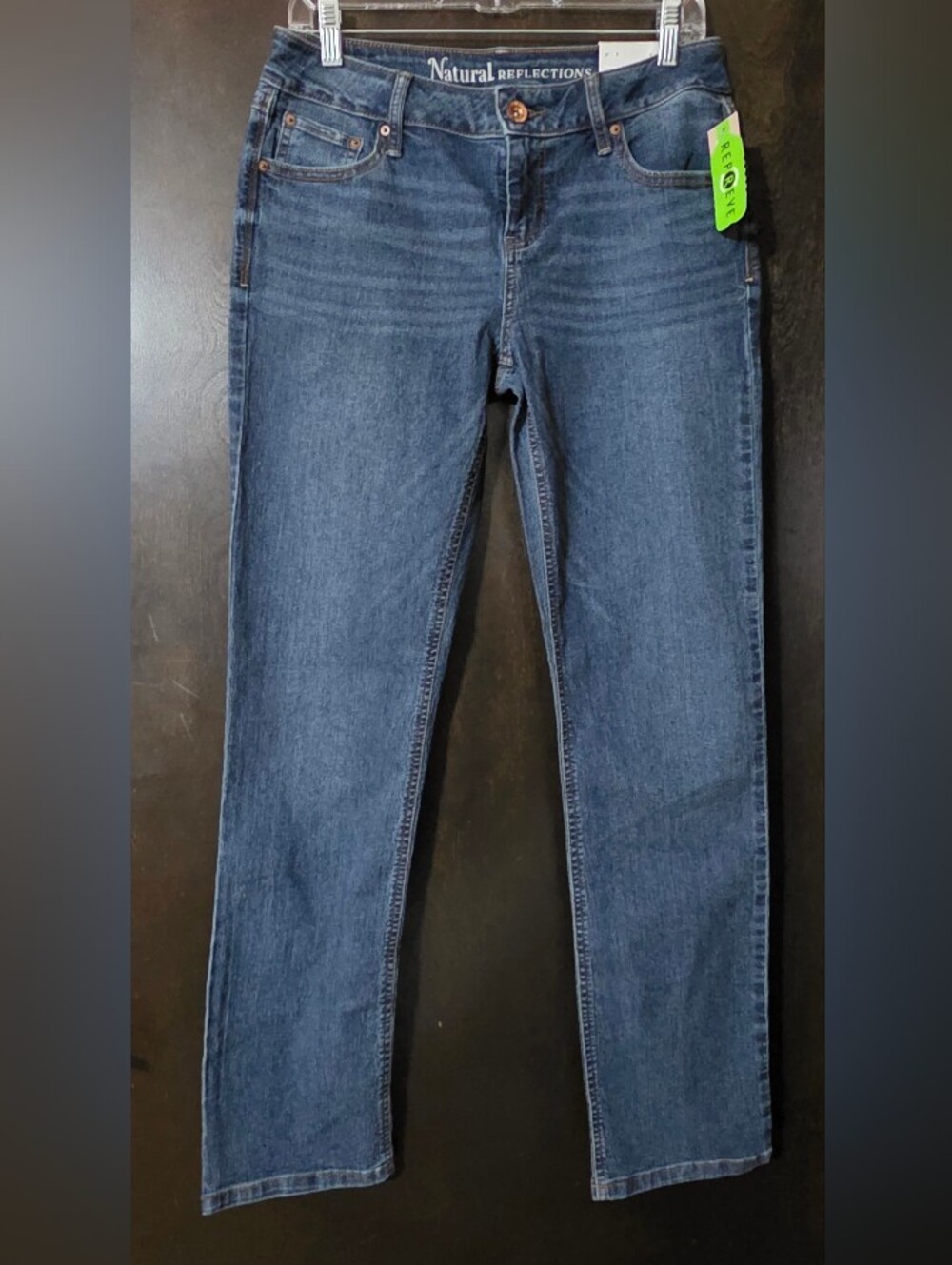 Natural Reflections Dark Blue Straight Leg Jeans Women's Size 4A